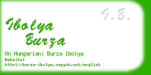 ibolya burza business card